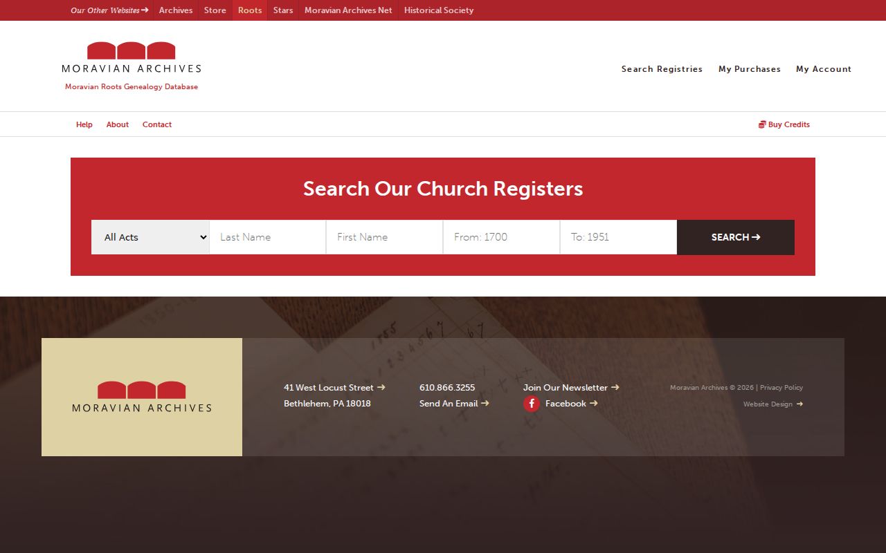 Northampton County city directory Moravian Roots historic record search
