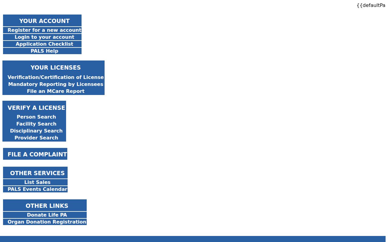Northampton County residents directory Pennsylvania licensing verification portal